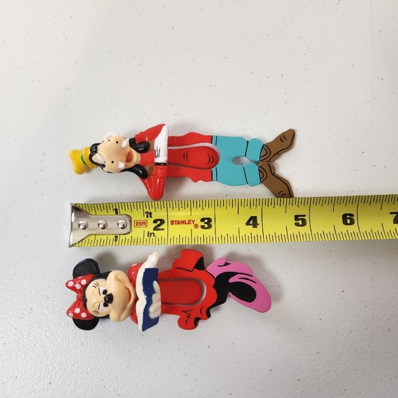Vintage 1990s Disney MINNIE MOUSE Goofy Book Buddy BookMark Applause Red Dress - Picture 8 of 8